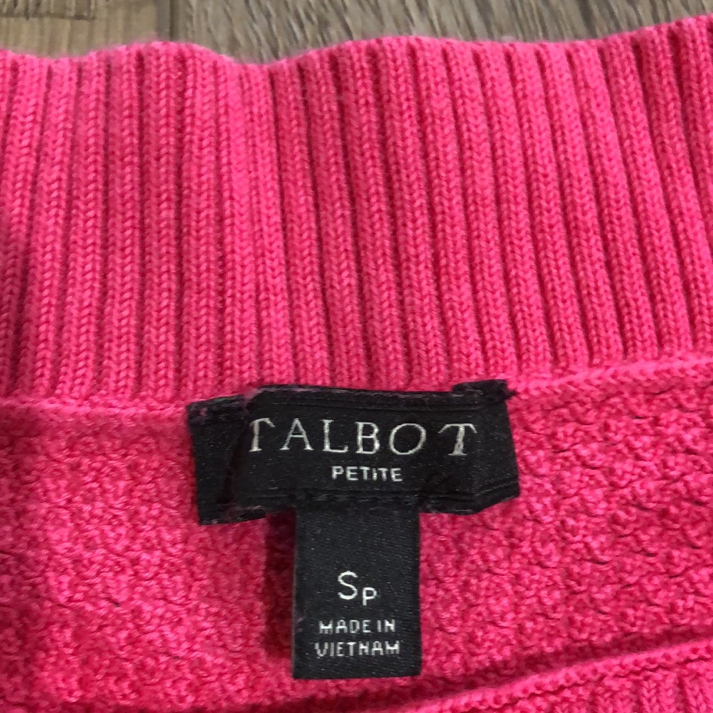 TALBOTS Petite Boat Neck Textured Tunic Sweater - Picture 3 of 9